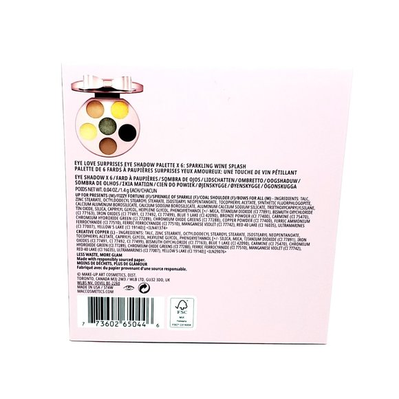 MAC Eye Love Surprises Eye Shadow Palette x 6 Sparkling Wine Splash - Picture 3 of 5